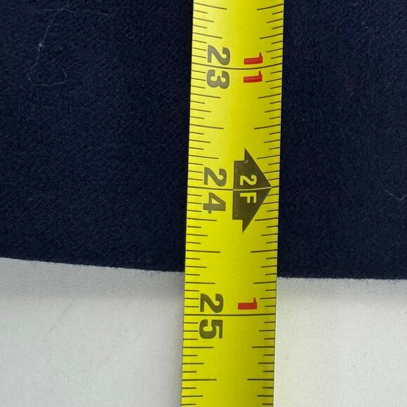 Vintage Wool Navy Evan Pickne Pencil Skirt Back Slit Pockets Classic USA Size 4 - Picture 5 of 6